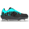 "Teal Drip" New Balance 3000v5 Cleats by Stadium Custom Kicks