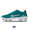 "Teal Force OW" Nike Alpha Huarache Elite 3 Low Cleats