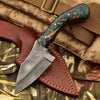 Acid Washed Stainless Steel Hunting Knife – Pinecone Handle | Outdoor & Camping Knife by JW SteelCrafts