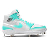 "Teal Tint" Jordan 1 Retro Cleats by Stadium Custom Kicks