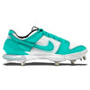 "Teal & White Dunk" Nike Force Zoom Trout 7 Pro Cleats by Stadium Custom Kicks