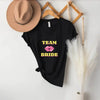 🍾 Team Bride & The Bride 💍 Bachelorette Party Matching V-Neck T-Shirts by Adorb Custom Tees