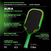 Friday Aura Terra Green 16mm Pickleball Paddle by The Mad Pickler