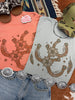 Floral Horseshoe Graphic Tee - Bay by Wild Junkie