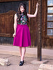 Charlotte Skirt in Magenta - 3X only by Retrolicious