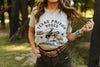 Texas Prison Rodeo Cowboy Raw Cut V-neck Graphic Tee by Wild Junkie