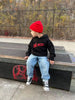 THE ACES HOODIE - RECYCLED BLACK by LITTLE RAD THINGS