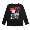 THE ACES LONG SLEEVE - SOLID BLACK by LITTLE RAD THINGS