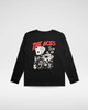 THE ACES LONG SLEEVE - SOLID BLACK by LITTLE RAD THINGS