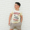 THE ALL AMERICAN RACES TEE - CREAM by LITTLE RAD THINGS