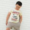 THE ALL AMERICAN RACES TEE - CREAM by LITTLE RAD THINGS