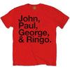 The Beatles John, Paul, George & Ringo [T-Shirt] by Rock Band Apparel