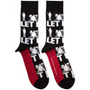 The Beatles Let It Be Silhouettes Repeat [Socks] by Rock Band Apparel