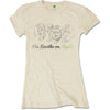 The Beatles Outline Faces on Apple [T-Shirt] by Rock Band Apparel