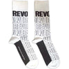 The Beatles Revolver Text Outlines Repeat [Socks] by Rock Band Apparel