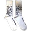 The Beatles White Album Faces Outlines [Socks] by Rock Band Apparel
