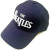 The Beatles White Drop T Logo [Hat] by Rock Band Apparel