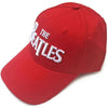 The Beatles White Drop T Logo [Hat] by Rock Band Apparel