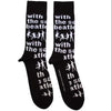 The Beatles With The Beatles Silhouettes Repeat [Socks] by Rock Band Apparel