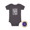 THE BRONCO LRT ONESIE - GREY by LITTLE RAD THINGS