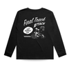 THE FINAL TRACK ATTACK LONG SLEEVE TEE - SOLID BLACK by LITTLE RAD THINGS