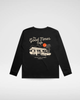 THE GOOD TIMES CAFE LONG SLEEVE - SOLID BLACK by LITTLE RAD THINGS