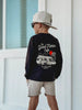 THE GOOD TIMES CAFE LONG SLEEVE - SOLID BLACK by LITTLE RAD THINGS