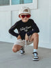 THE GOOD TIMES CAFE LONG SLEEVE - SOLID BLACK by LITTLE RAD THINGS