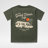 THE GOOD TIMES CAFE TEE - OLIVE by LITTLE RAD THINGS