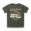 THE GOOD TIMES CAFE TEE - OLIVE by LITTLE RAD THINGS