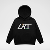THE LRT WINGED LOGO HOODIE - RECYCLED BLACK by LITTLE RAD THINGS