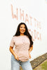 The Original, Viral Boot Stitch Western Graphic Tee - Pink by Wild Junkie