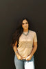 The Original, Viral Boot Stitch Western Graphic Tee - Tan by Wild Junkie