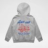 THE PEACE TRIP HOODIE - RECYCLED HEATHER GRAY by LITTLE RAD THINGS