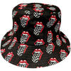 The Rolling Stones Checker Tongue Pattern [Hat] by Rock Band Apparel