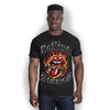 The Rolling Stones Flaming Tattoo Tongue [T-Shirt] by Rock Band Apparel