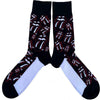 The Rolling Stones Outline Tongues [Socks] by Rock Band Apparel