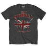 The Rolling Stones Union Jack US Map [T-Shirt] by Rock Band Apparel