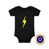 THE SPARK NEON YELLOW ONESIE - BLACK by LITTLE RAD THINGS