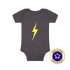 THE SPARK NEON YELLOW ONESIE - GREY by LITTLE RAD THINGS
