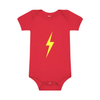 THE SPARK NEON YELLOW ONESIE - RED by LITTLE RAD THINGS