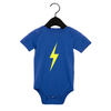 THE SPARK NEON YELLOW ONESIE - ROYAL by LITTLE RAD THINGS