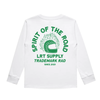THE SPIRIT RIDER LONG SLEEVE TEE - WHITE by LITTLE RAD THINGS