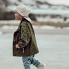 THE STORM RIDER WATERPROOF JACKET - ARMY GREEN by LITTLE RAD THINGS