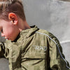 THE STORM RIDER WATERPROOF JACKET - ARMY GREEN by LITTLE RAD THINGS