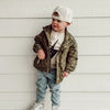 THE STORM RIDER WATERPROOF JACKET - ARMY GREEN by LITTLE RAD THINGS
