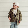 THE STORM RIDER WATERPROOF JACKET - ARMY GREEN by LITTLE RAD THINGS