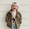THE STORM RIDER WATERPROOF JACKET - ARMY GREEN by LITTLE RAD THINGS
