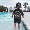 THE SURF TEAM TEE - BLACK by LITTLE RAD THINGS