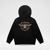 THE WINGED MECHANIC HOODIE - RECYCLED BLACK by LITTLE RAD THINGS